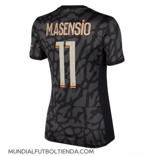 Camiseta Paris Saint-Germain Marco Asensio #11 Tercera Equipación Replica 2023-24 para mujer mangas cortas